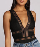Go Deep Lace V Bodysuit