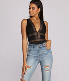 Go Deep Lace V Bodysuit