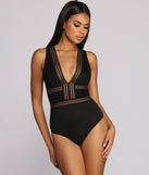 Go Deep Lace V Bodysuit