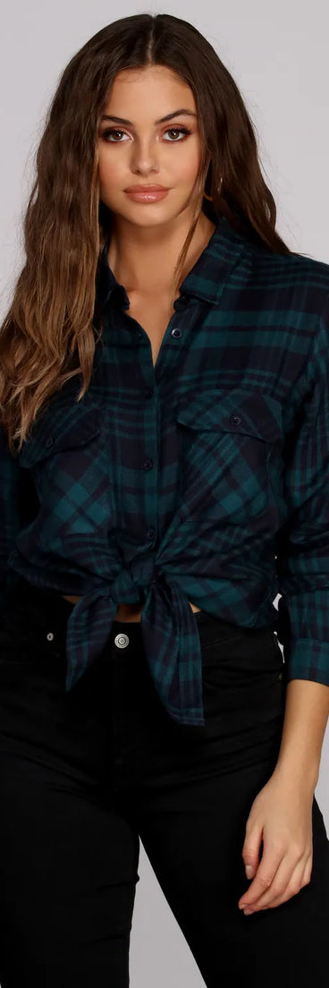 Checking The Boxes Plaid Shirt