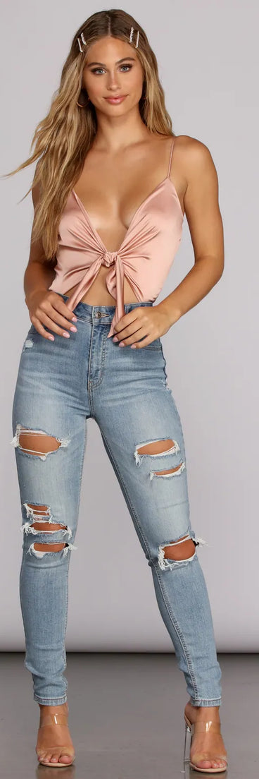 Sleek In Satin Bodysuit