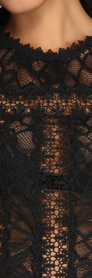 Crochet The Day Lace Bodysuit