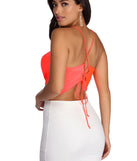 Lace Up To Make Up Crop Top