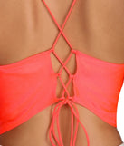 Lace Up To Make Up Crop Top