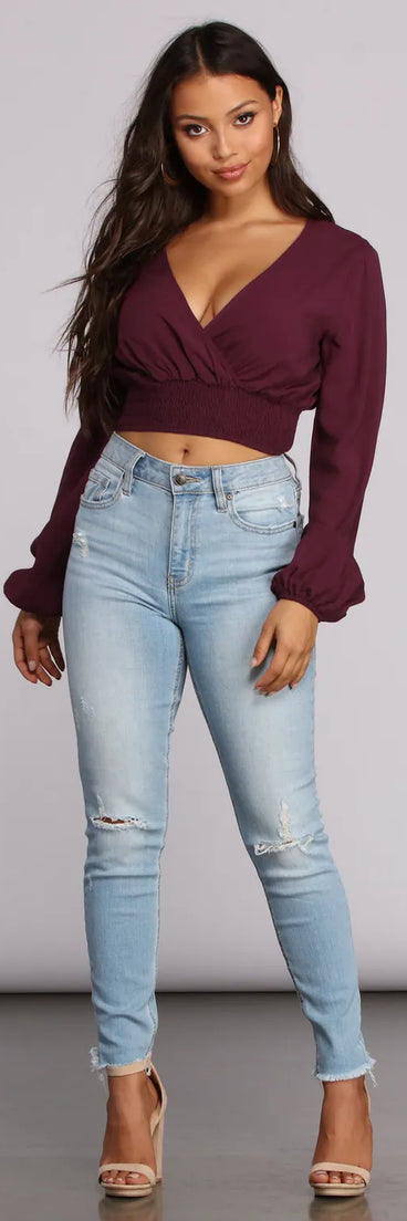 Simply Sweet Surplice Top