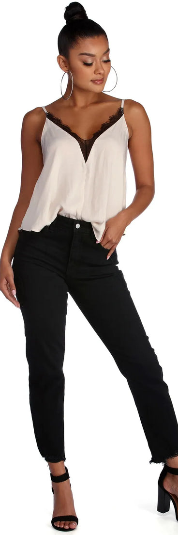 Loving In Lace Satin Cami