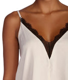 Loving In Lace Satin Cami
