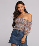 Pretty In Paisley Crop Top