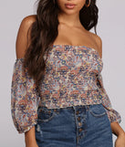 Pretty In Paisley Crop Top
