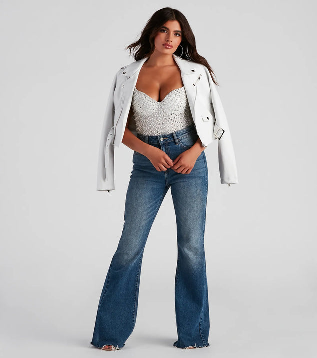Twisted Angel Embroidered Bodysuit | Windsor