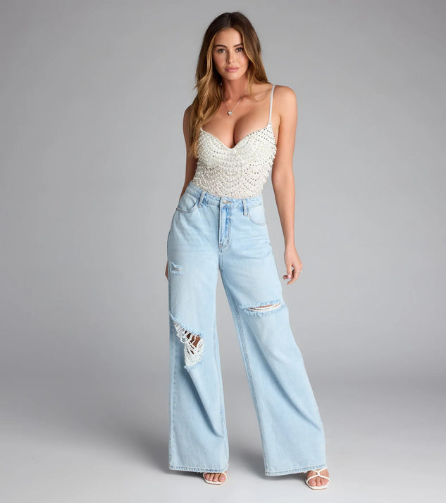 Twisted Angel Embroidered Bodysuit | Windsor