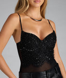 Twisted Angel Embroidered Bodysuit