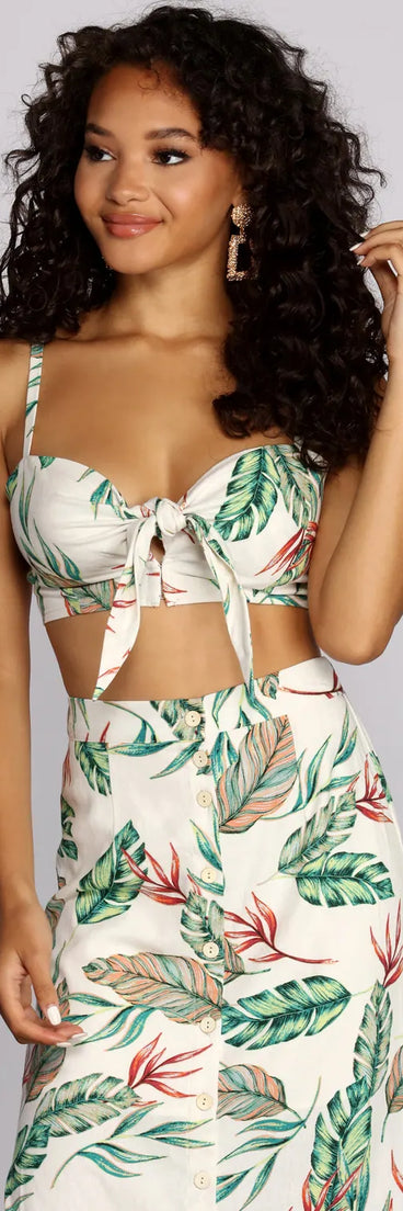 Goddess Of The Tropics Crop Top