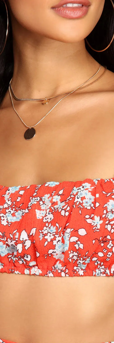 Blossom Fest Floral Crop Top