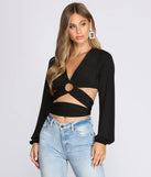 Club Crop Ring Front Top