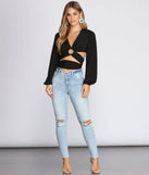 Club Crop Ring Front Top