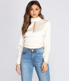 Such A Romantic Satin Blouse