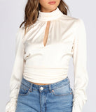 Such A Romantic Satin Blouse