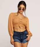 Charming Crochet Crop Top