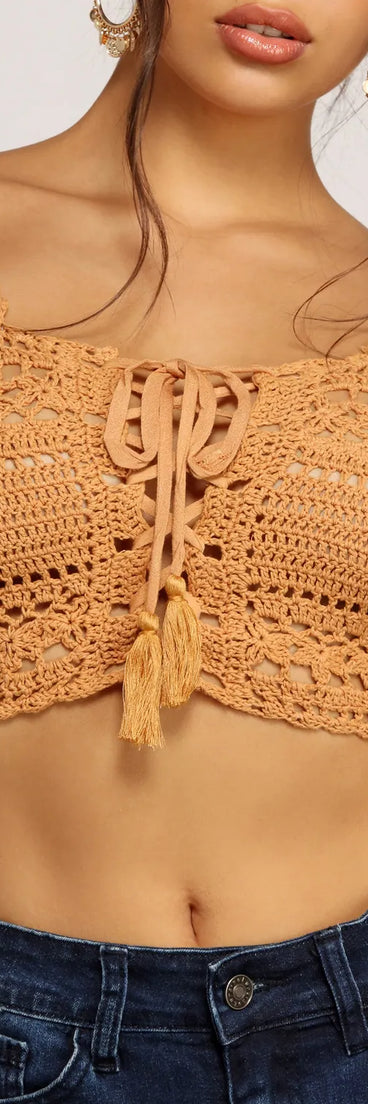 Charming Crochet Crop Top