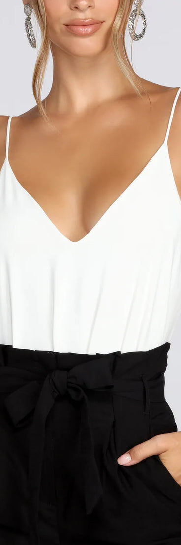 Let Loose V Neck Bodysuit