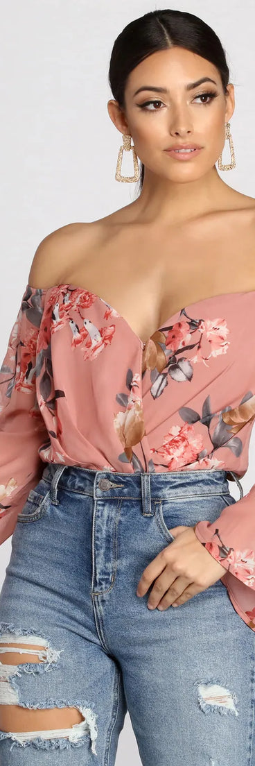 Darling Floral Chiffon Top