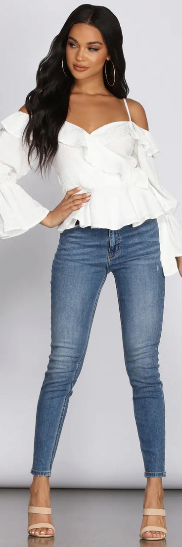 Madame Bell Sleeve Blouse