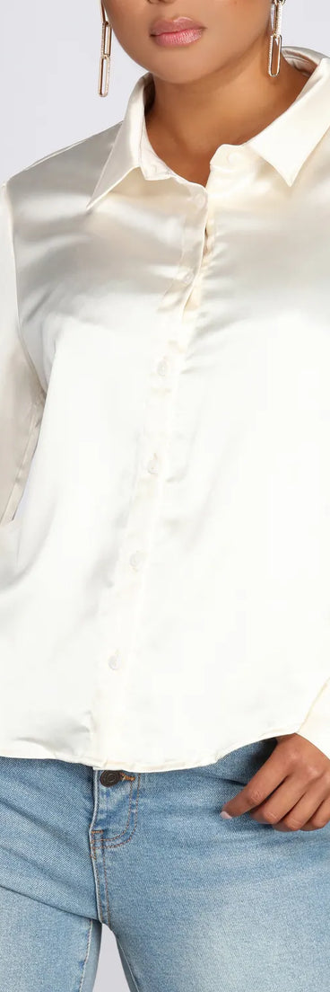 The Classic Satin Blouse