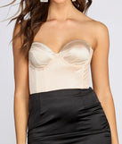Satin Sweetheart Bustier