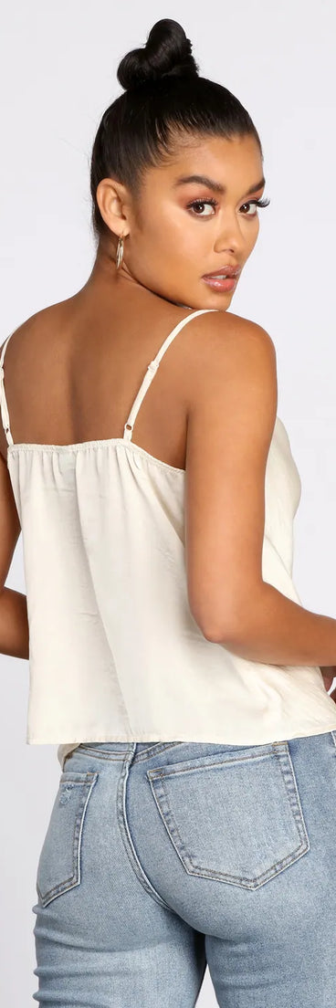 Simple Sleek Satin Top