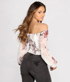 Smocked Over Florals Crop Top