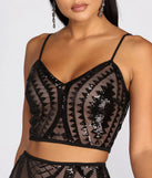 Stroke Of Midnight Crop Top