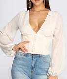 Stay Chic Corset Blouse
