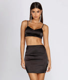 Sultry Satin Crop Top