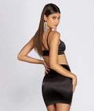 Sultry Satin Crop Top