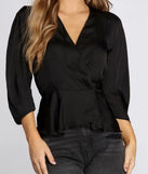 Poised In Peplum Blouse