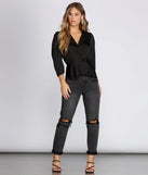 Poised In Peplum Blouse