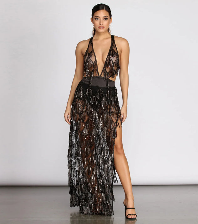 Let's Get Loud Fringe Dress