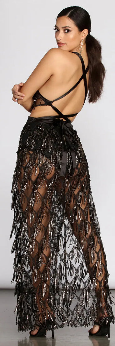 Let's Get Loud Fringe Dress