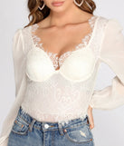 Love The Lace Chiffon Bodysuit