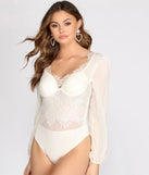 Love The Lace Chiffon Bodysuit