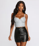 Sparks Fly Rhinestone Bustier