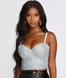 Sparks Fly Rhinestone Bustier