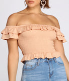 Charmed In Ruffles Peplum Top