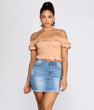 Charmed In Ruffles Peplum Top