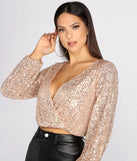 Stylish Stunner Sequin Top