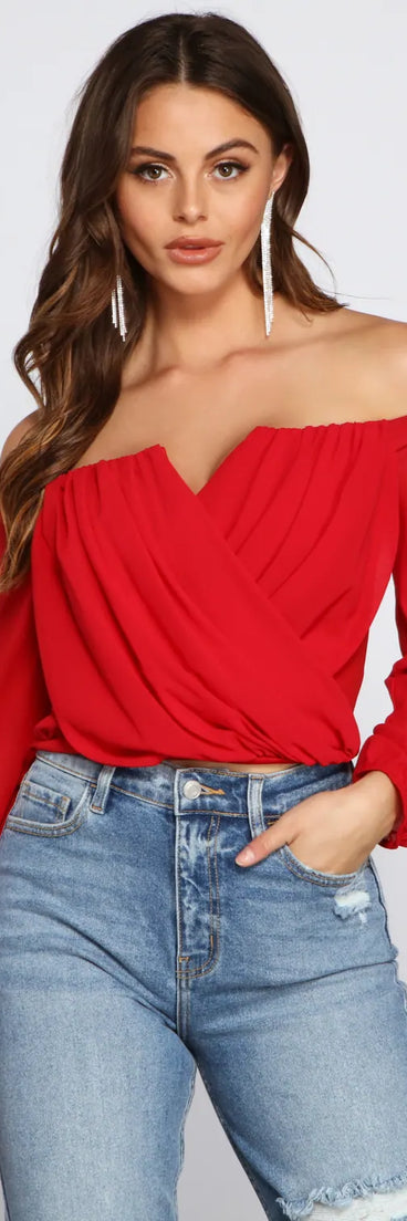 Sophisticated In Chiffon Strapless Top
