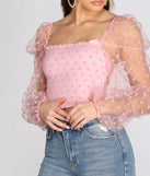 Pretty In Polka Dot Smocked Top