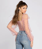 Pretty In Polka Dot Smocked Top