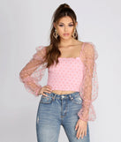 Pretty In Polka Dot Smocked Top
